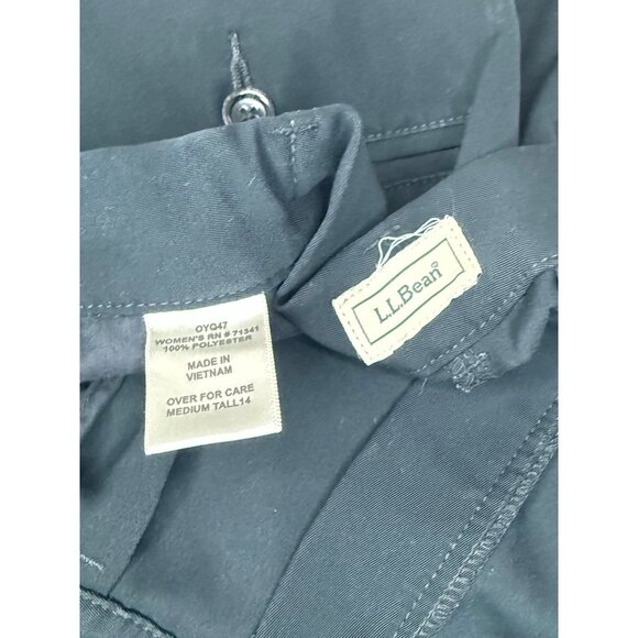 L.L.Bean Women's Black Dress Pants Medium Tall 14 100% Polyester - Picture 4 of 7